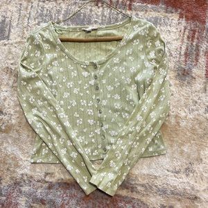 Floral pattern cardigan/top